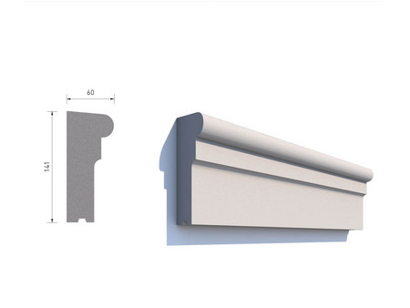 Gurt Gesimsprofile Standardprofile Z-140-60-07 Schaubild.