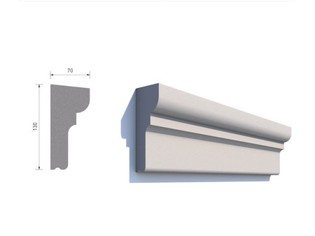 Gurt Gesimsprofile Standardprofile Z-130-70-04 Schaubild.