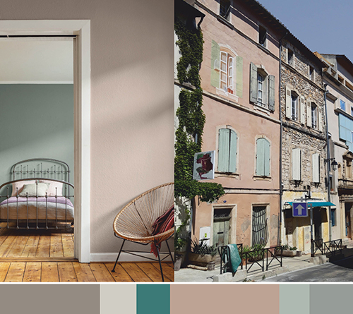 Nouvelles tendances d'intérieur et anciennes façades